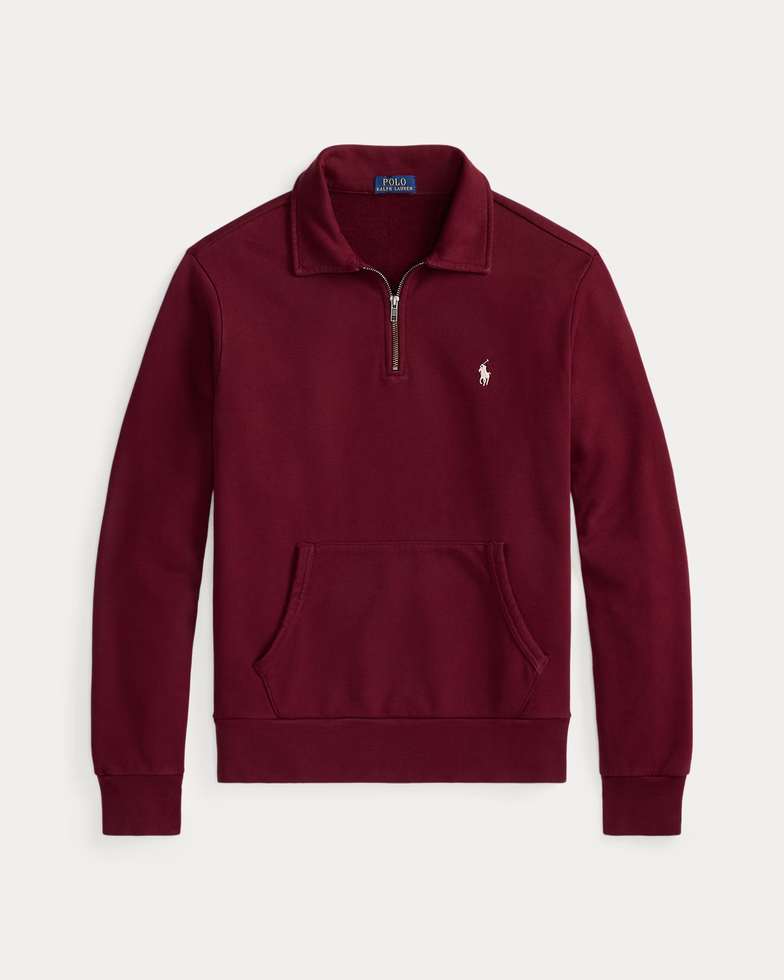 Polo zippé manches longues