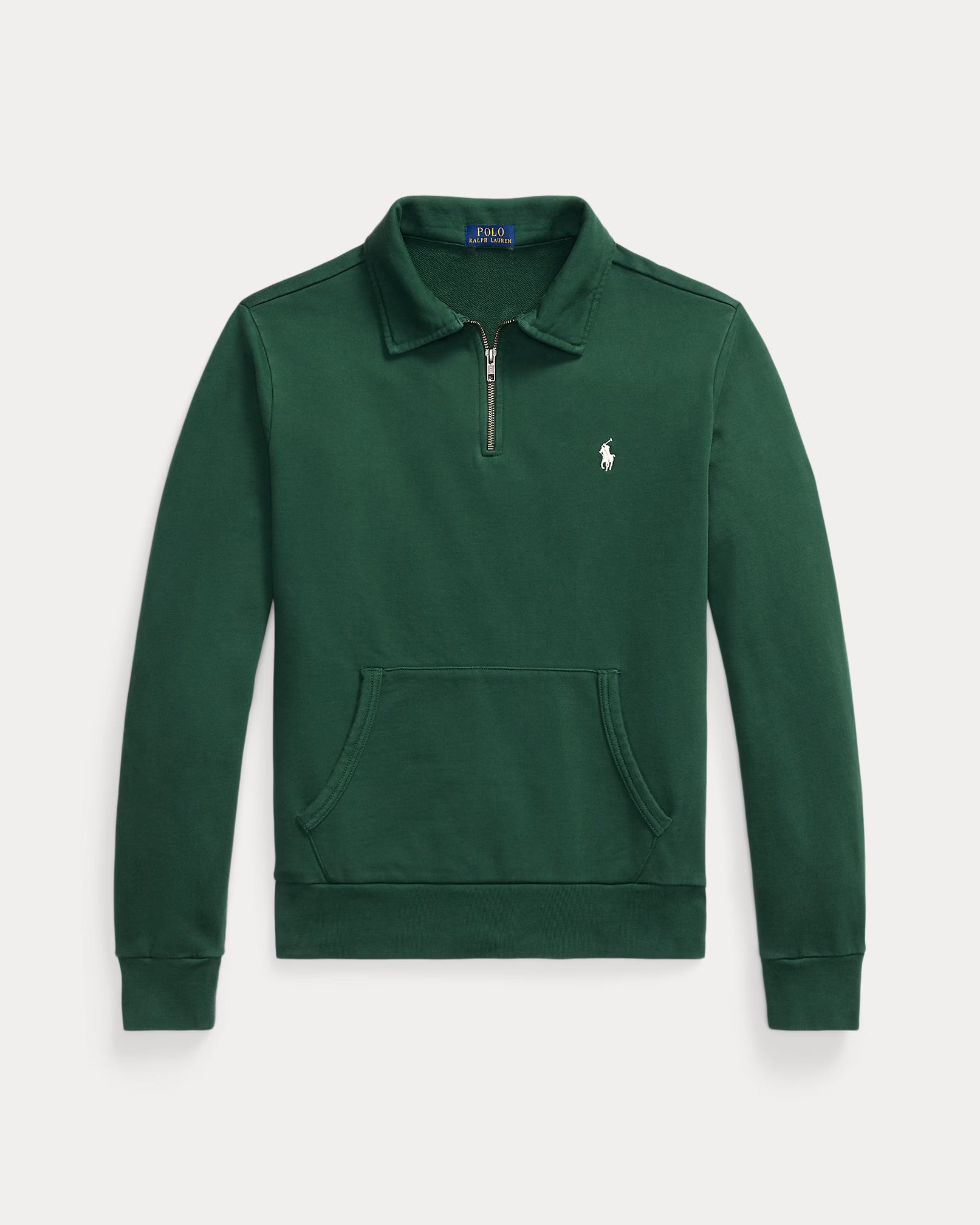 Polo zippé manches longues